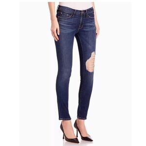 Frame Le Skinny de Jeanne in Stellar Distressed Wash Jeans Size 26